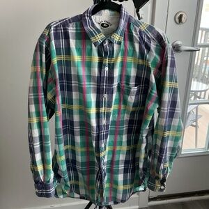 Vintage Saratoga Robert Peritz Summer Plaid Men's Shirt XL